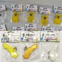 Світловідбиваючі брелки Машина/Медведик | Флікери для безпеки дітей | 35 грн