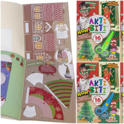 Книжка-вирізалочка "WOW Різдвяна майстерня" Apelsin | 102 грн