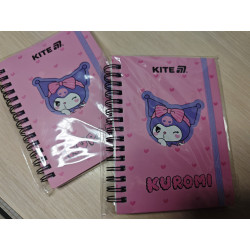 Блокнот Kite Kuromi А6 на спіралі 80 стор