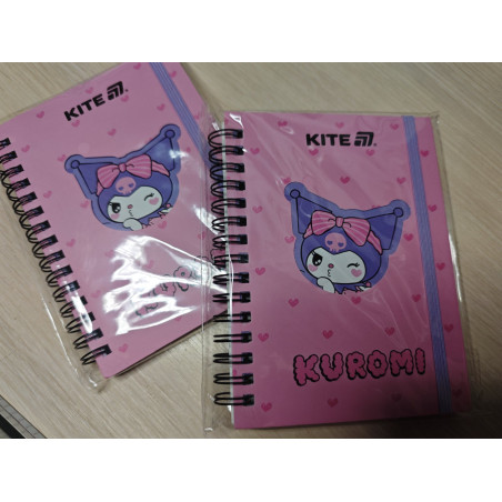 Блокнот Kite Kuromi А6 на спіралі 80 стор