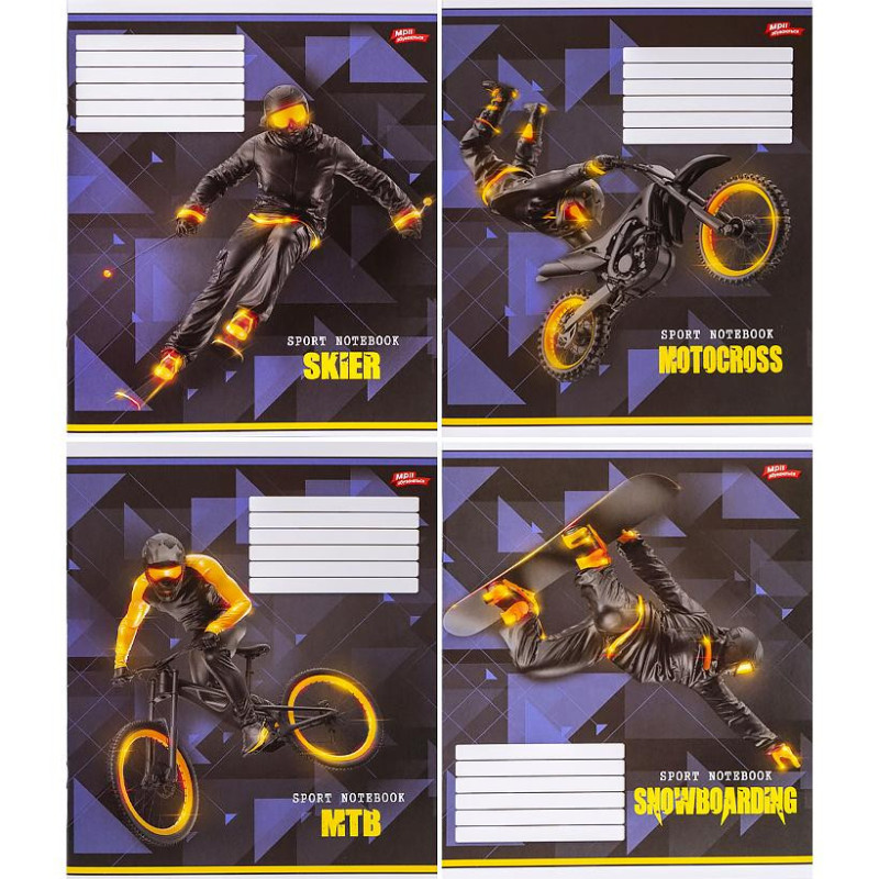 Зошит кольоровий 18 аркушів у лінію купити | Ціна 9 грн | Київ Сирець