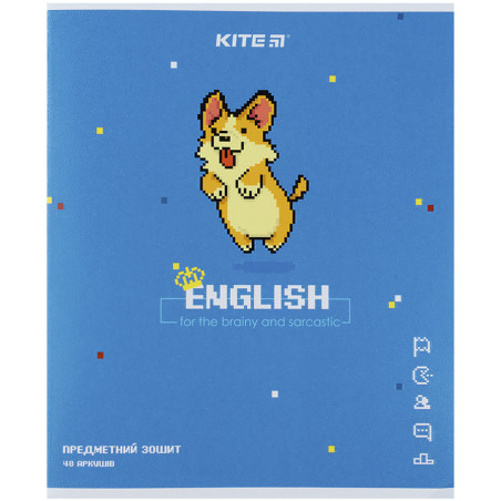 Зошит, 48 аркушів, лінія, предметний, "Англійська мова"