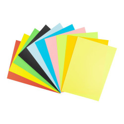 Папір кольоровий, А4,10 аркушів, 5 неонових+5 звичайних, двосторонній, "Kite Dogs", KITE канцелярія