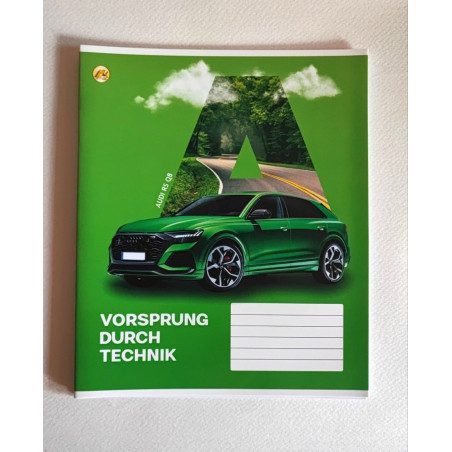 Зошит шкільний, Авто 12 аркушів, коса лінія