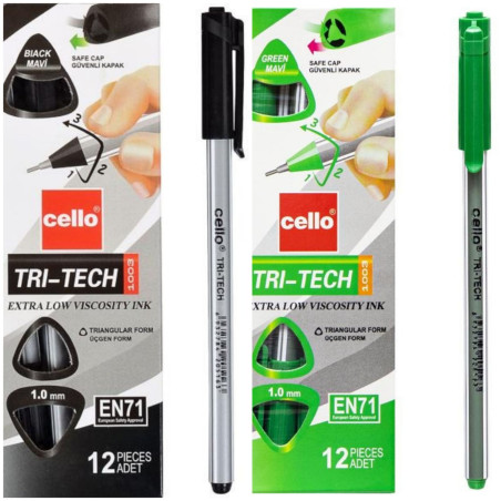 Ручка масляна  в наявності чорна та зелена