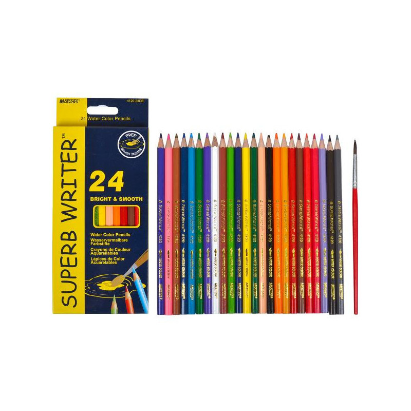 Акварельні олівці: набір із 24 кольорів для творчості