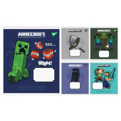 Зошит у клітинку Minecraft 12 арк. – купити в Києві | Самовивіз біля м. Сирець