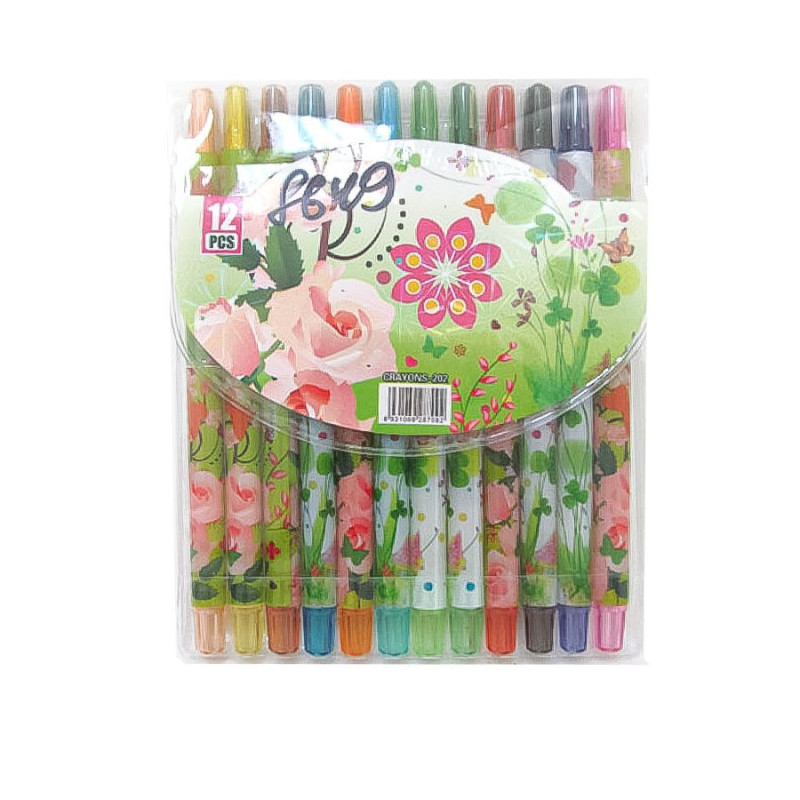Воскові викрутні олівці Crayons 12 кольорів | Купити у Києві біля метро Сирець