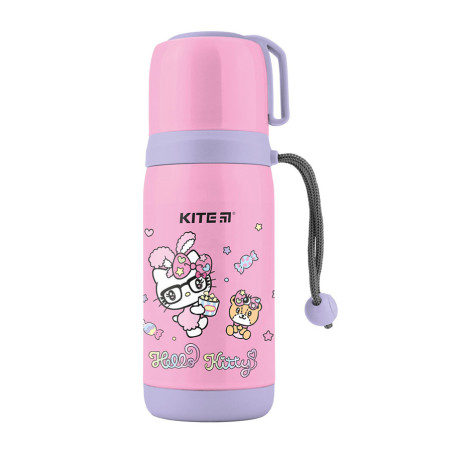 Термос KITE Hello Kitty 473 мл — з кнопкою та чашкою  Купити онлайн або самовивіз метро Сирець