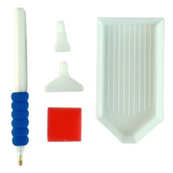 Стилус з насадками для алмазної мозаїки | Набір для викладання стразів